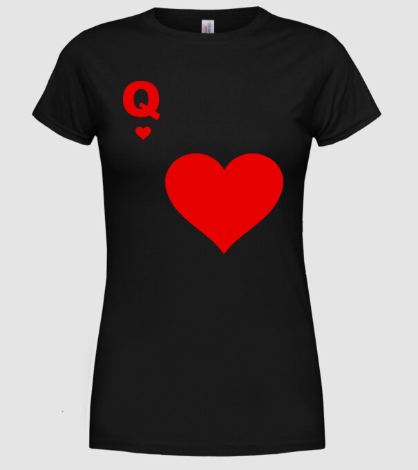 Regină model negru pe tricou