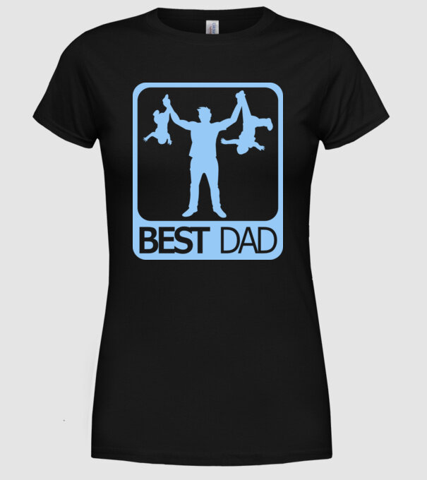Cel mai bun tată model negru pe tricou