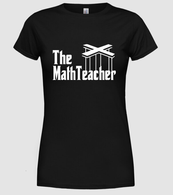 Profesor de matematică Mathteacher Godfather model negru pe tricou