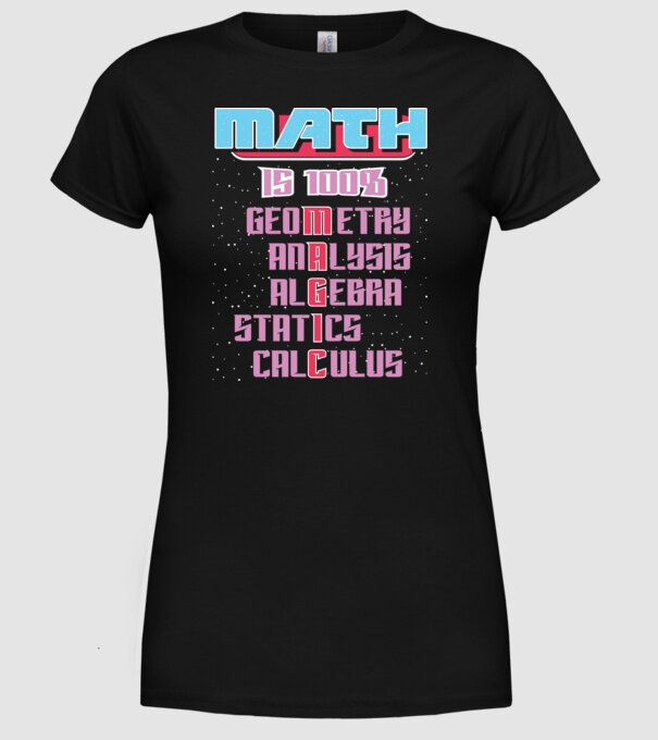 Math magic retro model negru pe tricou