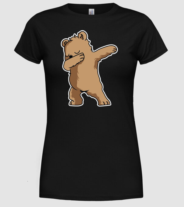Urs DAB model negru pe tricou