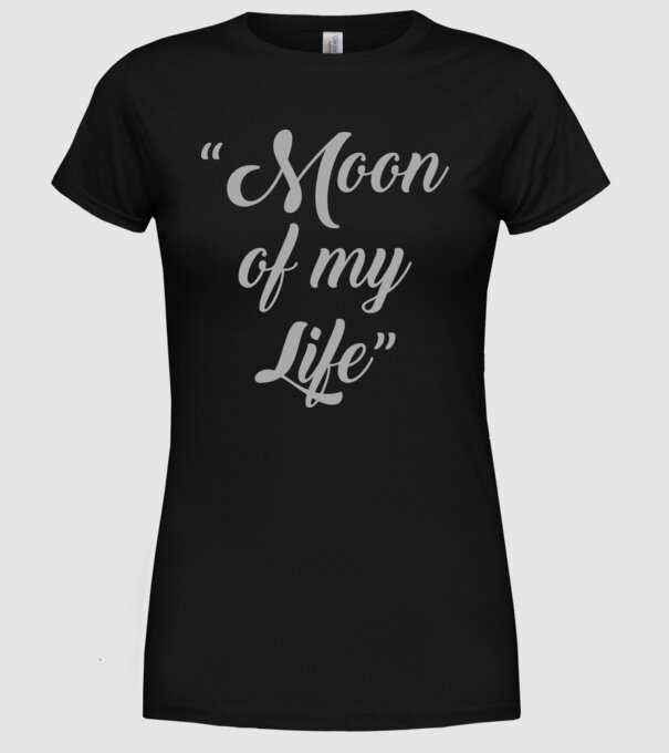Moon of my life model negru pe tricou