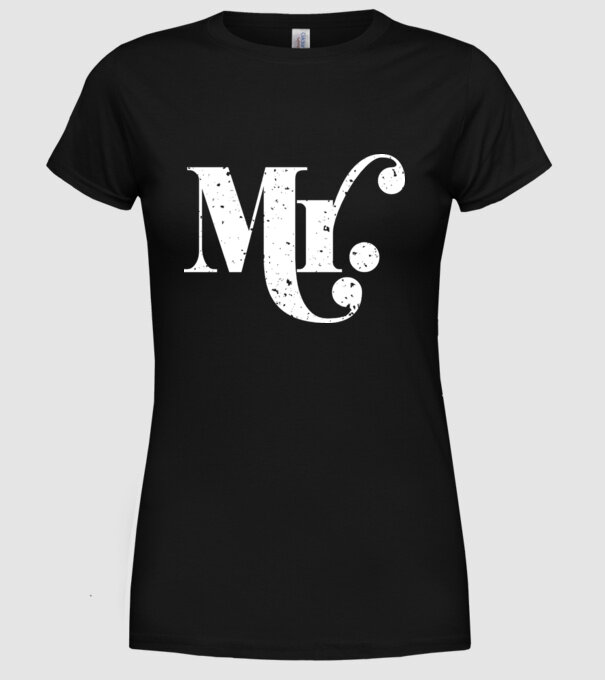 Mr 2 model negru pe tricou