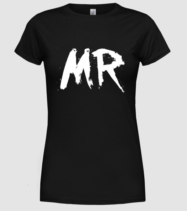 Mr. model negru pe tricou
