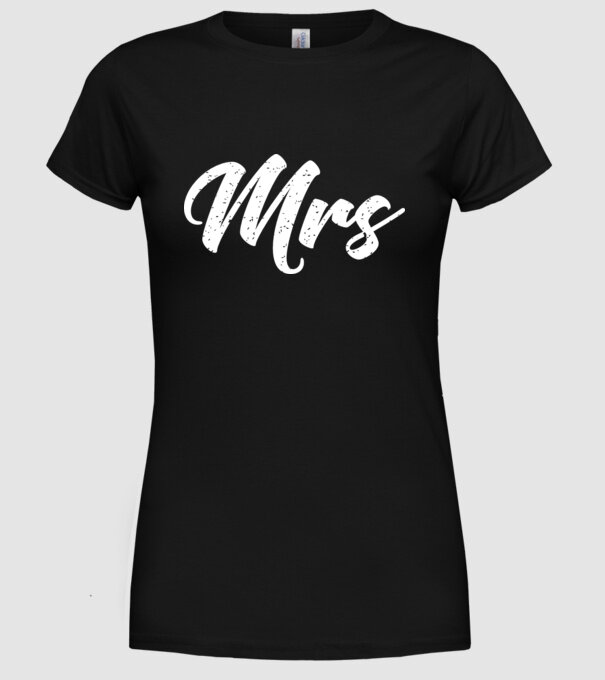 Mrs 1 model negru pe tricou