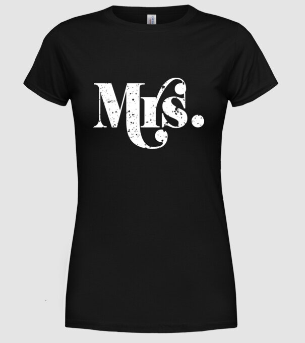 Mrs 2 model negru pe tricou