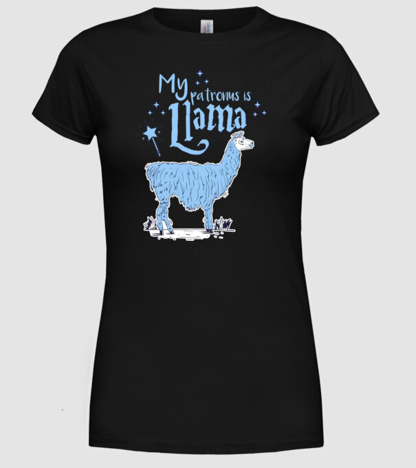 My patronus is Llama model negru pe tricou