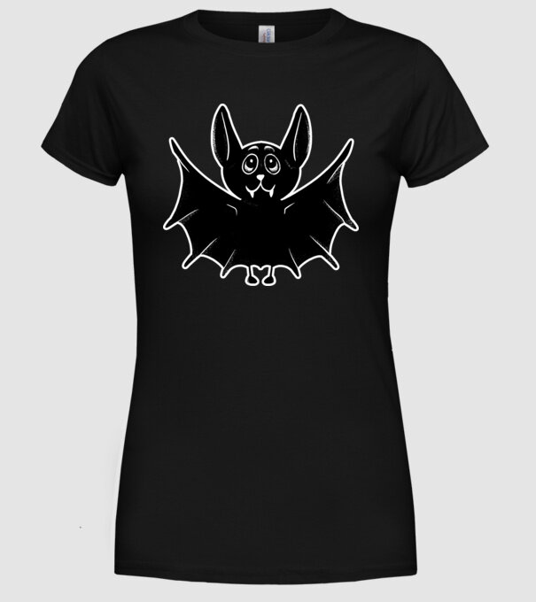 Liliac foarte drăguț model negru pe tricou