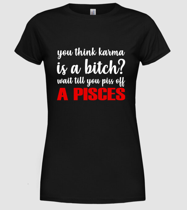 Piss of a PISCES model negru pe tricou