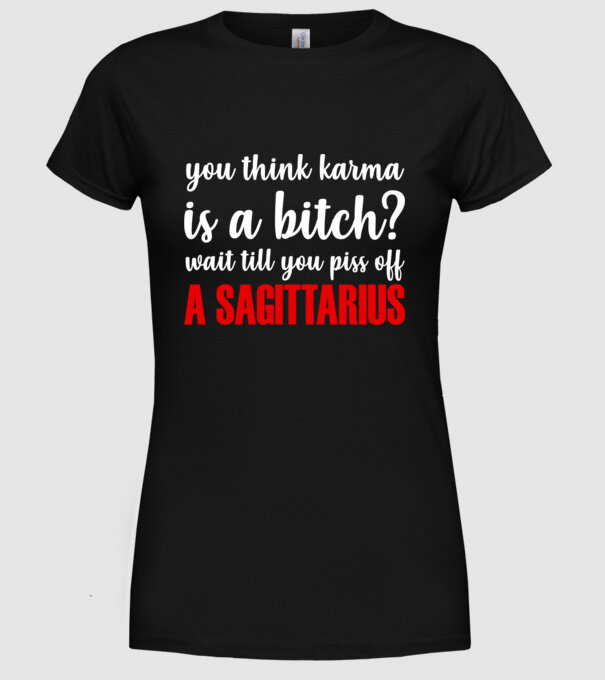 Piss of a SAGITTARIUS model negru pe tricou