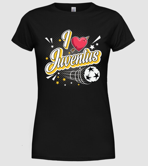 Popart Liverpool Juventus model negru pe tricou