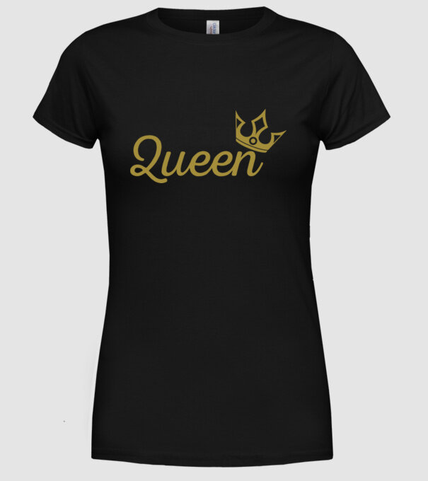 Queen model negru pe tricou