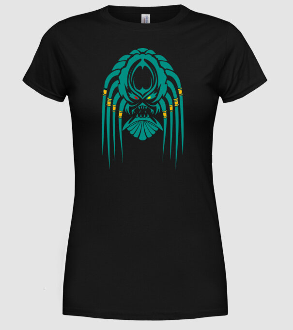 Prădător model negru pe tricou