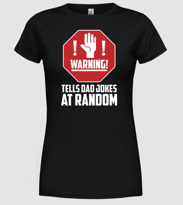 Random dad jokes model negru pe tricou