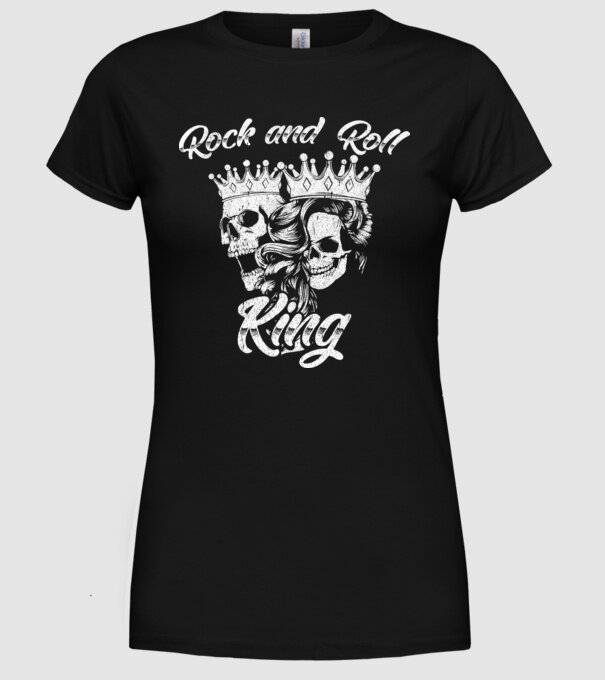 RNR KING model negru pe tricou