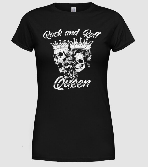 RNR QUEEN model negru pe tricou