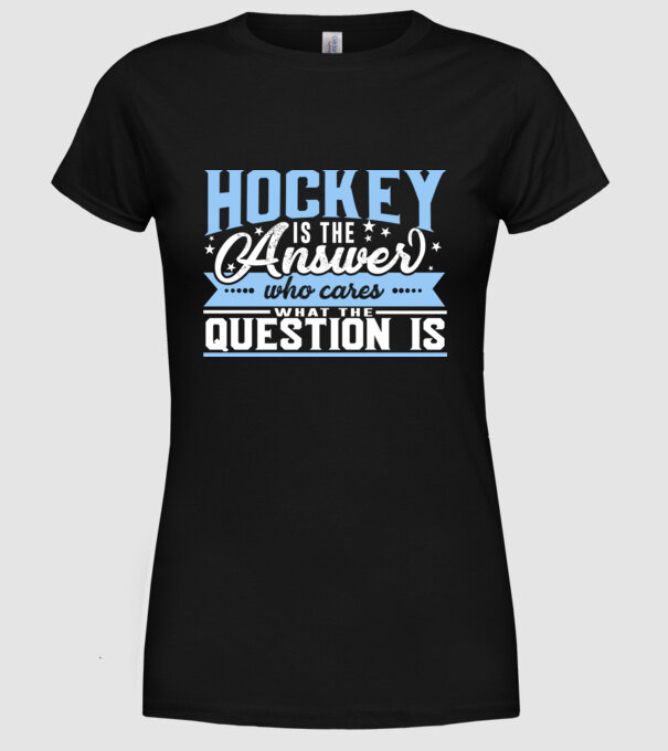 Sport is the answer HOCHEIST model negru pe tricou