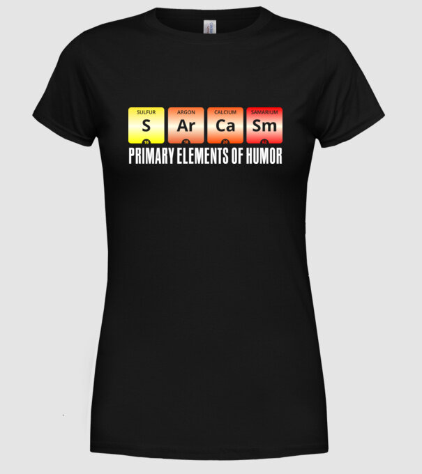Sarcasm model negru pe tricou