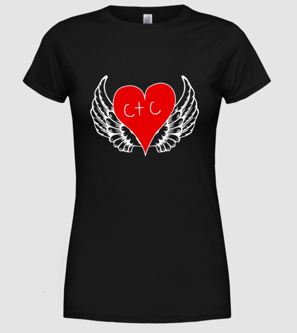 Dragoste model negru pe tricou