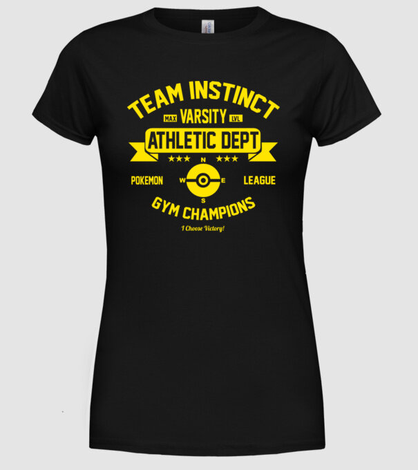 Team instinct champions model negru pe tricou