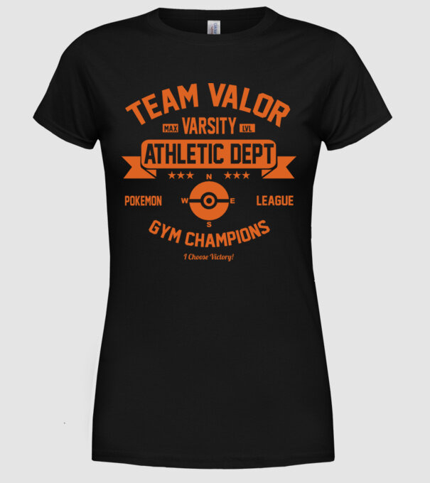 Valor champions model negru pe tricou