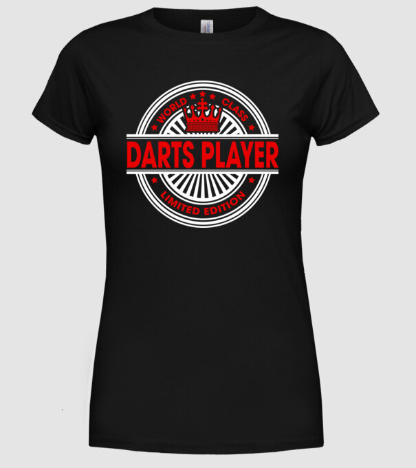World class DARTS model negru pe tricou
