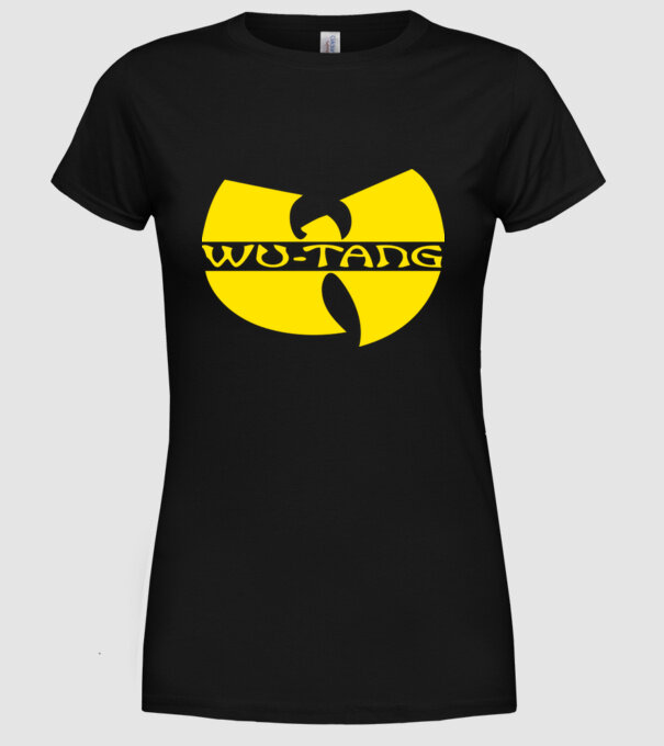 wu tang logo model negru pe tricou