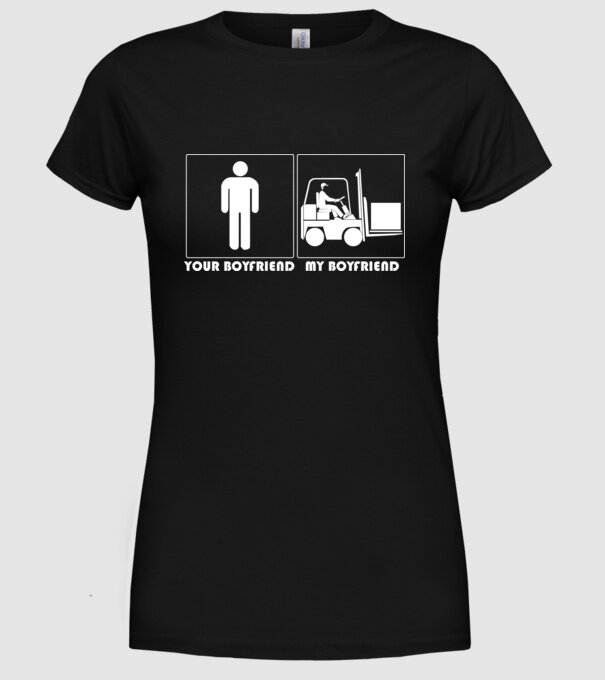 Your BYFRND MBYFRND model negru pe tricou
