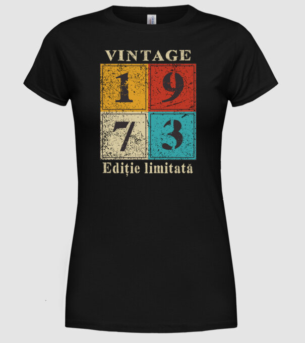 1973 - Ediție limitată model negru pe tricou