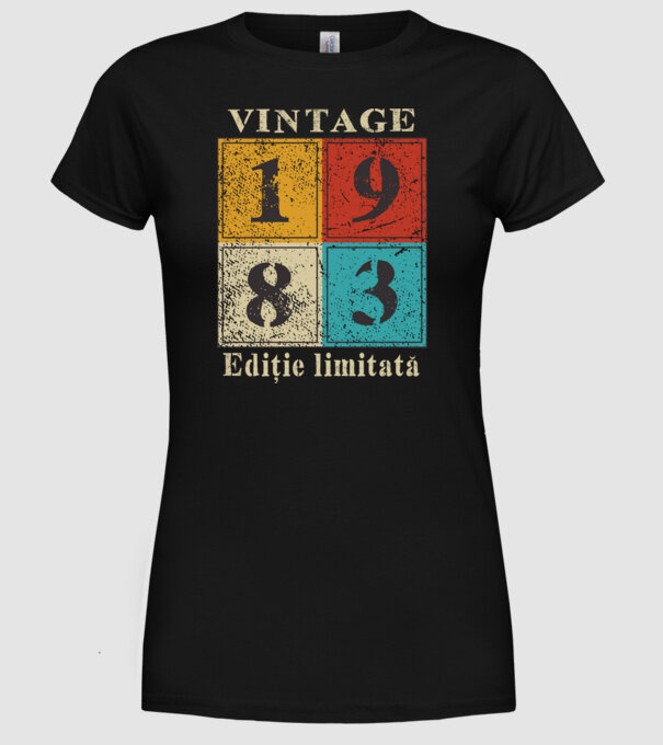 1983 - Ediție limitată model negru pe tricou