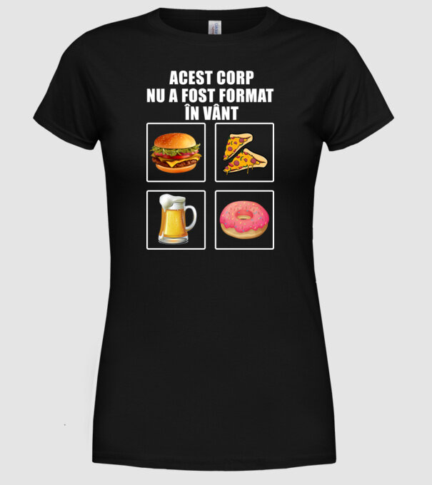 acest corp nu a fost format în vânt model negru pe tricou