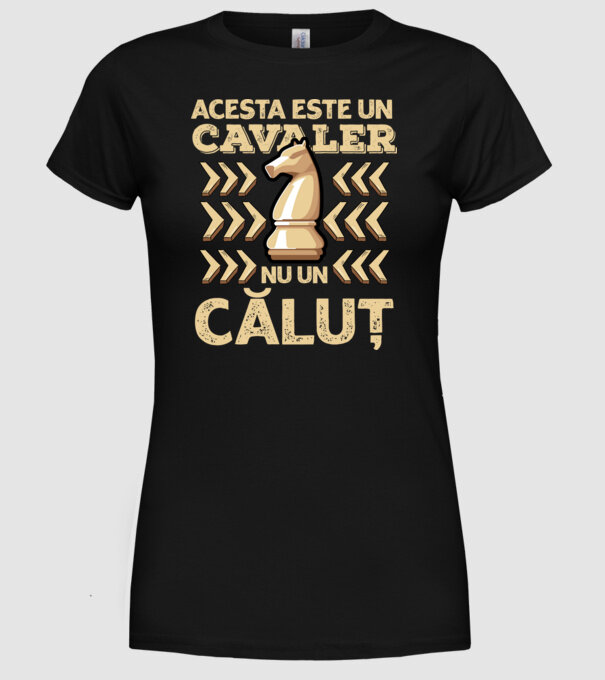 Acesta este un cavaler, nu un căluț model negru pe tricou