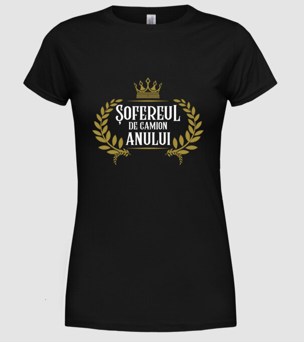 Anului Șofereul de camion model negru pe tricou