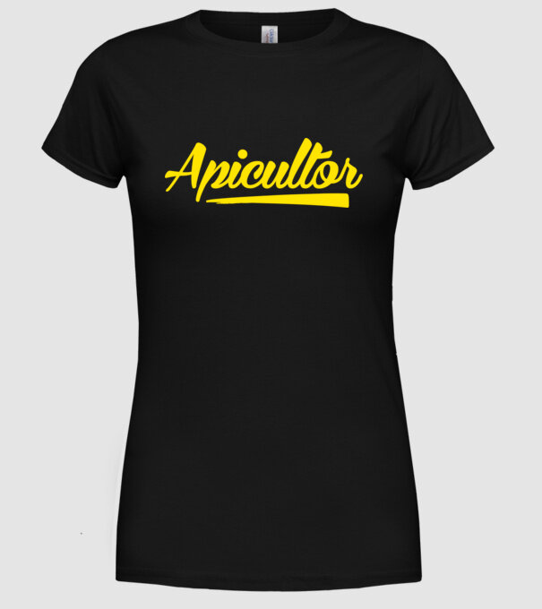 Apicultor model negru pe tricou