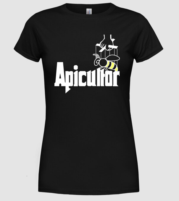 apicultor model negru pe tricou