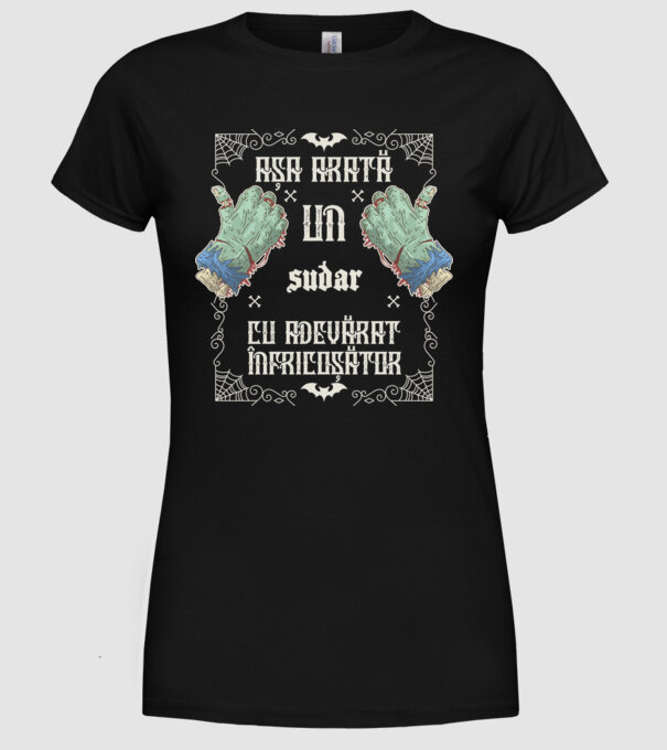 Așa arată un SUDAR cu adevărat înfricoșător model negru pe tricou