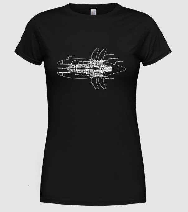 Avioane model negru pe tricou