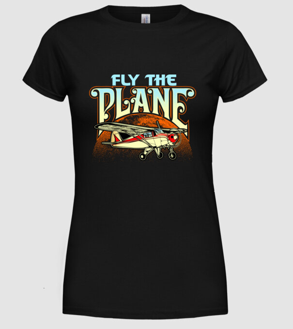 Avioane model negru pe tricou