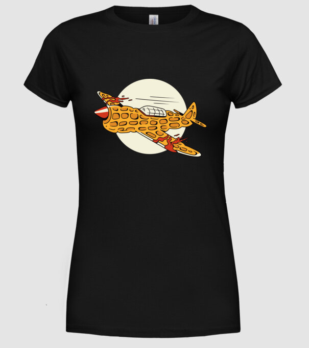 Avioane model negru pe tricou