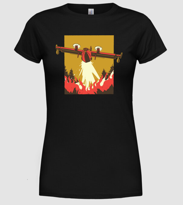Avioane model negru pe tricou