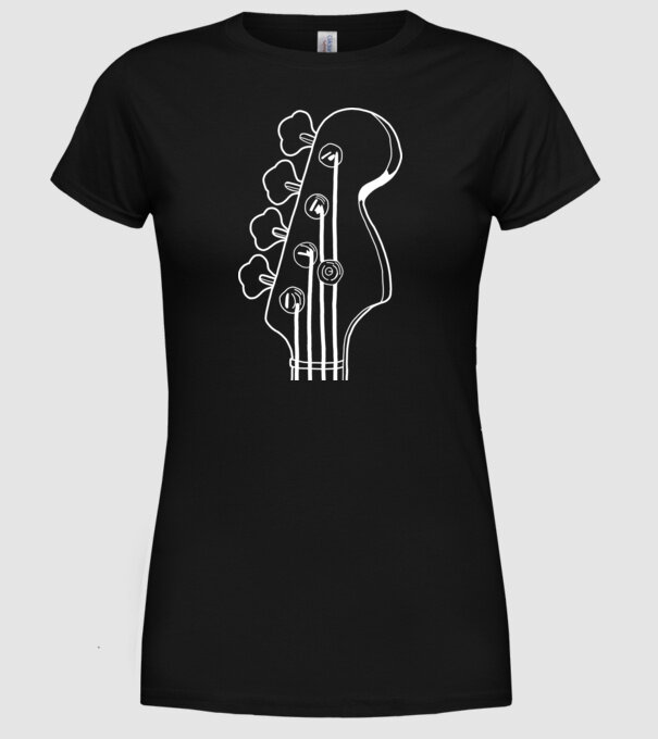 bass model negru pe tricou