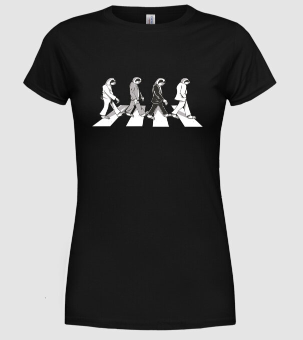 Beatles model negru pe tricou