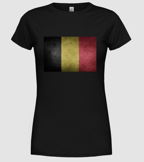 BELGIUM model negru pe tricou