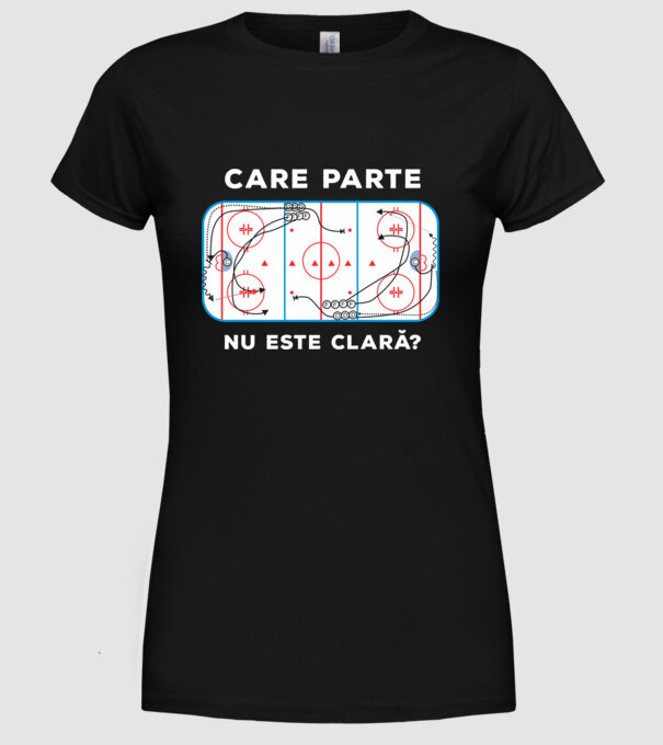 Care parte nu este clară? model negru pe tricou