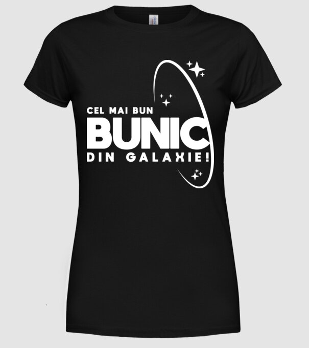 Cel mai bun bunic din Galaxie! model negru pe tricou