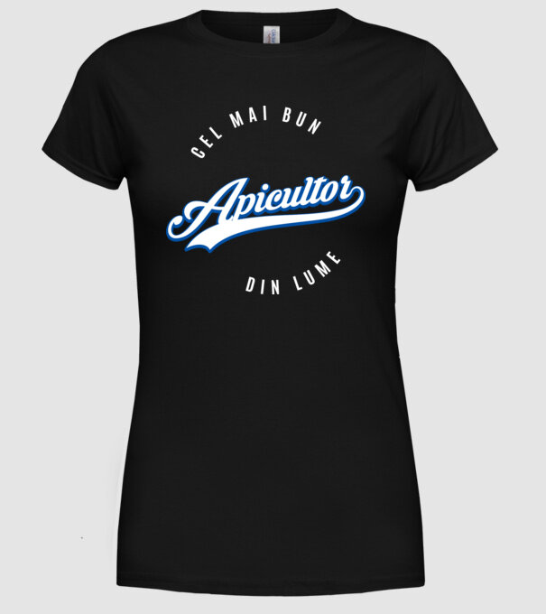 Cel mai bun APICULTOR din lume model negru pe tricou