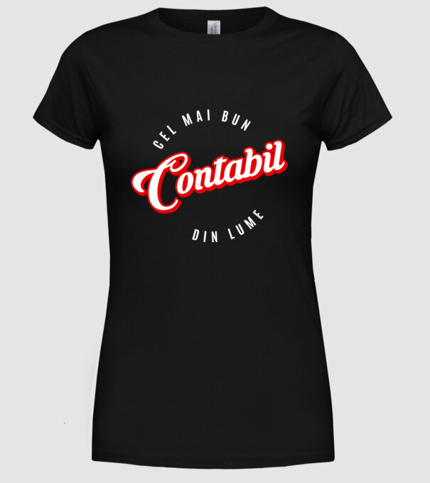 Cel mai bun CONTABIL din lume model negru pe tricou