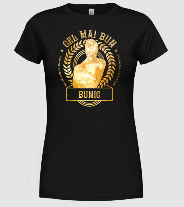 Cel mai bun bunic model negru pe tricou