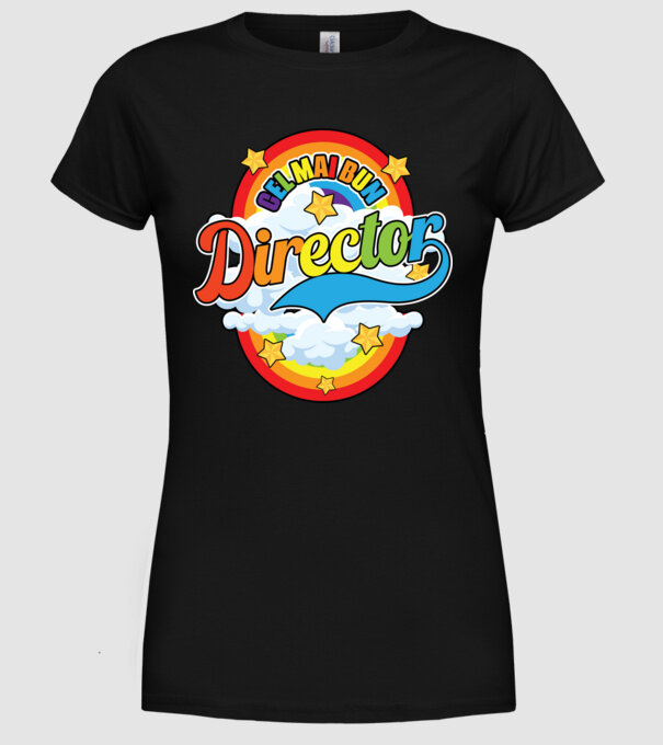 Cel mai bun director model negru pe tricou