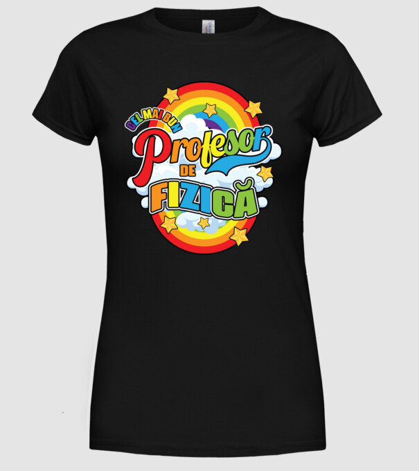 Cel mai bun fizică model negru pe tricou